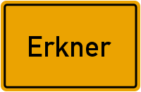 Ortsschild Erkner