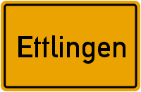 Ortsschild Ettlingen