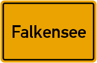 Ortsschild Falkensee