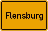 Ortsschild Flensburg