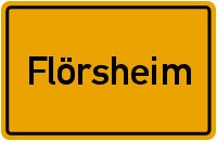 Ortsschild Flörsheim am Main