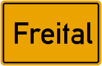 Ortsschild Freital