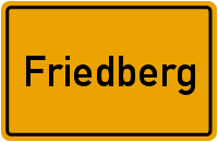 Ortsschild Friedberg Hessen