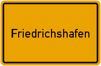 Ortsschild Friedrichshafen