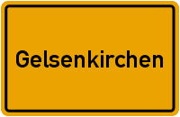 Ortsschild Gelsenkirchen