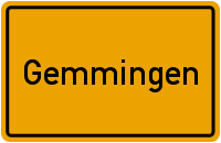 Ortsschild Gemmingen