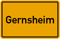 Ortsschild Gernsheim