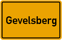 Ortsschild Gevelsberg