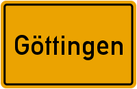 Ortsschild Göttingen