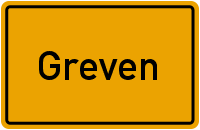 Ortsschild Greven