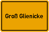 Ortsschild Groß Glienicke