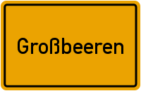 Ortsschild Großbeeren