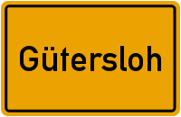 Ortsschild Gütersloh