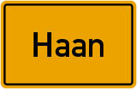 Ortsschild Haan