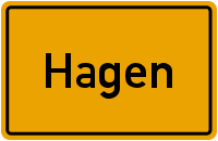 Ortsschild Hagen