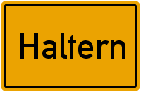 Ortsschild Haltern