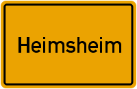 Ortsschild Heimsheim