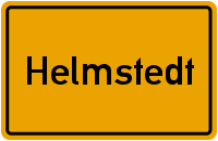 Ortsschild Helmstedt