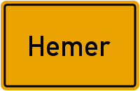 Ortsschild Hemer