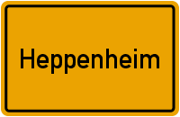 Ortsschild Heppenheim
