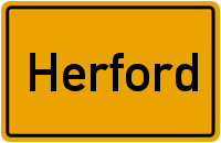 Ortsschild Herford