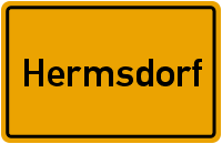 Ortsschild Hermsdorf