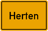 Ortsschild Herten