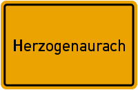 Ortsschild Herzogenaurach