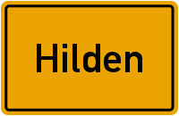 Ortsschild Hilden