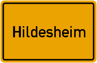 Ortsschild Hildesheim