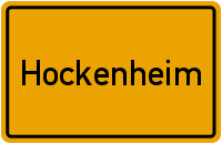 Ortsschild Hockenheim