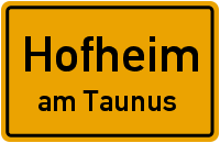 Ortsschild Hofheim