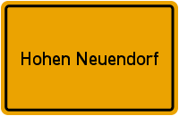 Ortsschild Hohen Neuendorf