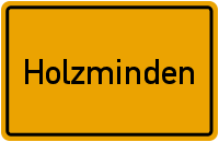 Ortsschild Holzminden