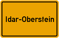 Ortsschild Idar-Oberstein