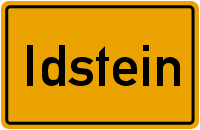 Ortsschild Idstein