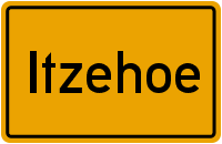 Ortsschild Itzehoe