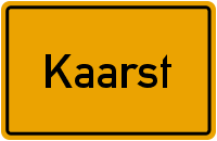 Ortsschild Kaarst