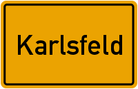 Ortsschild Karlsfeld