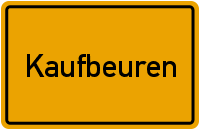 Ortsschild Kaufbeuren