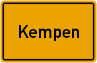 Ortsschild Kempen