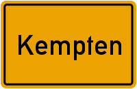 Ortsschild Kempten