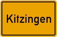 Ortsschild Kitzingen