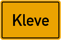 Ortsschild Kleve