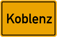 Ortsschild Koblenz