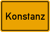 Ortsschild Konstanz