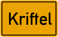 Ortsschild Kriftel