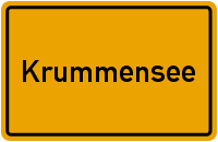 Ortsschild Krummensee bei Werneuchen