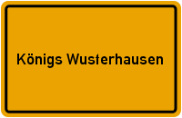 Ortsschild Königs Wusterhausen