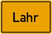 Ortsschild Lahr